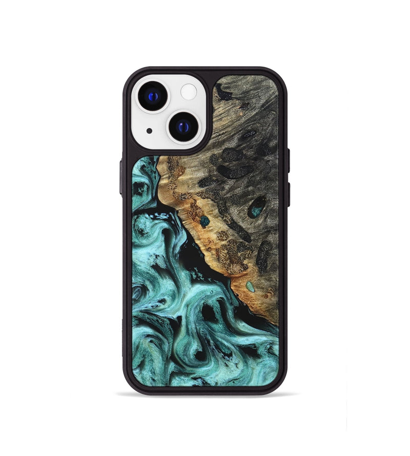 iPhone 13 mini Wood Phone Case - Koen (Green, 822918)