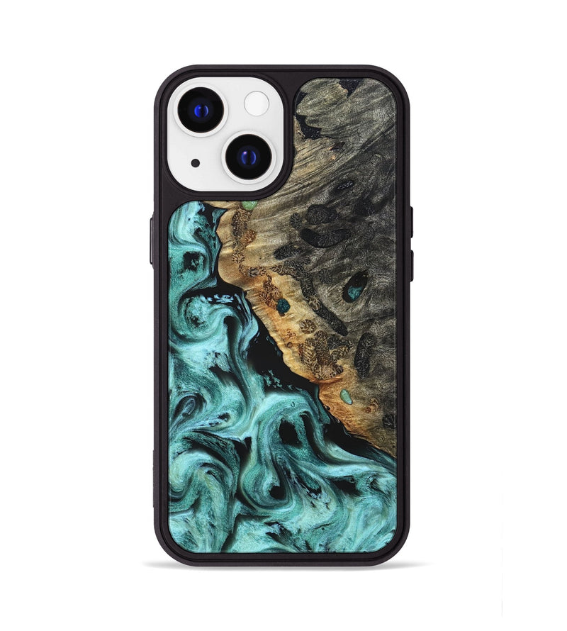 iPhone 13 Wood Phone Case - Koen (Green, 822918)