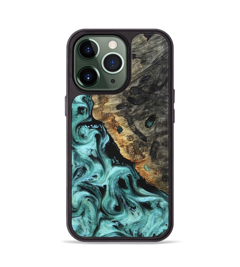 iPhone 13 Pro Wood Phone Case - Koen (Green, 822918)