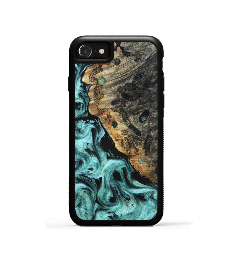iPhone SE Wood Phone Case - Koen (Green, 822918)