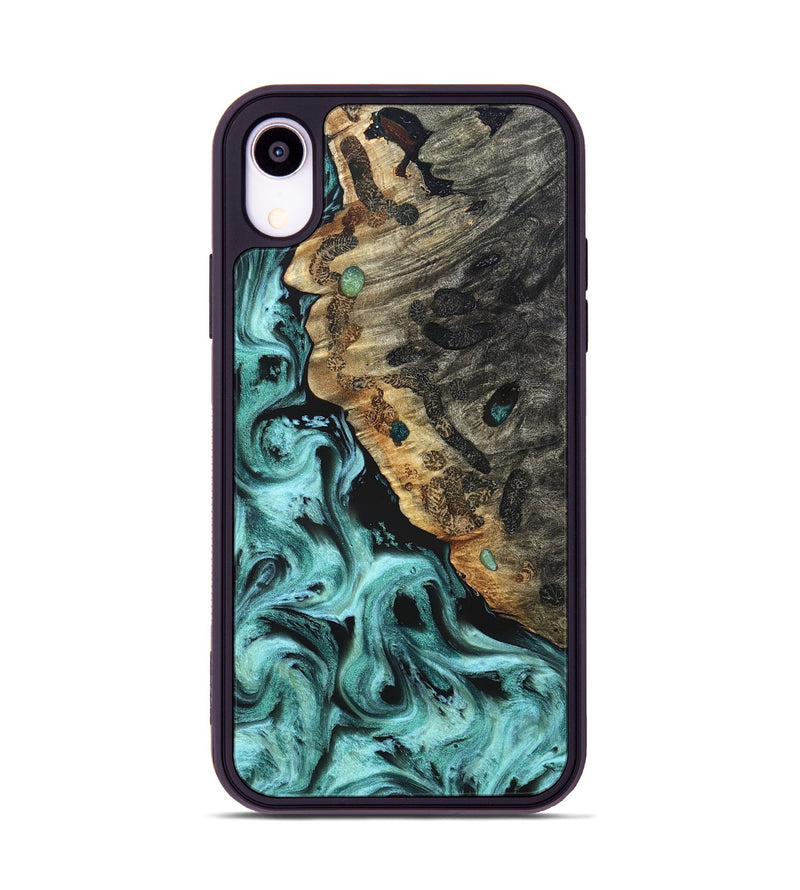 iPhone Xr Wood Phone Case - Koen (Green, 822918)