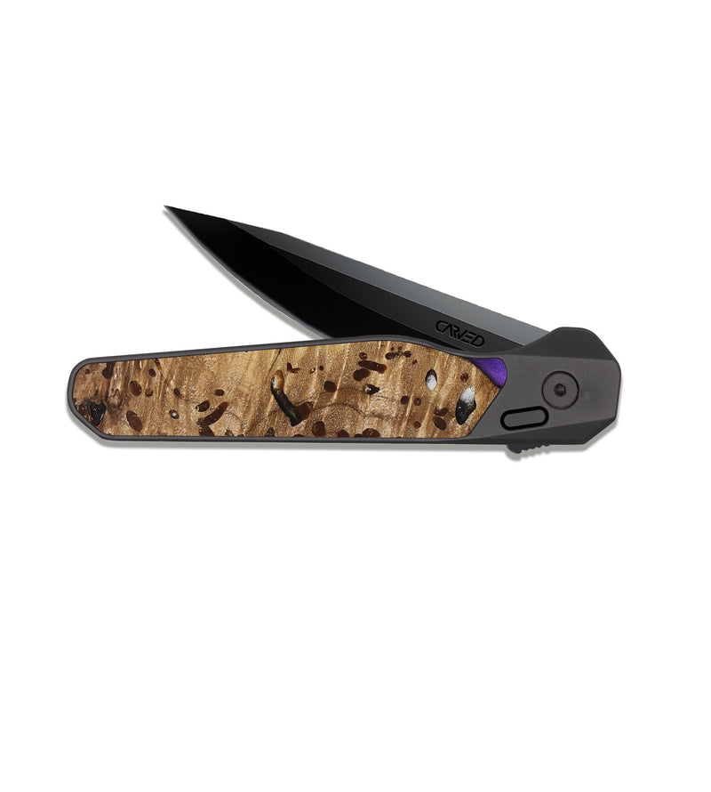 EDC Dark Slate Wood Pocket Knife - Christi (Cosmos, 822950)