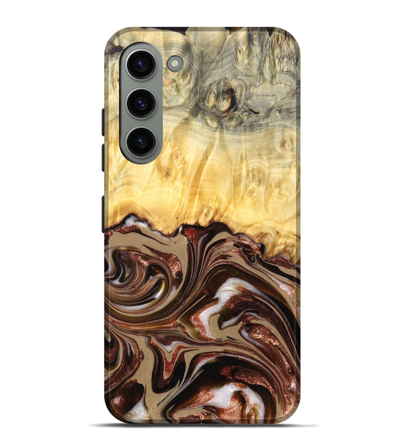 Galaxy S23 Plus Wood Live Edge Phone Case - Kaliyah (Red, 822956)