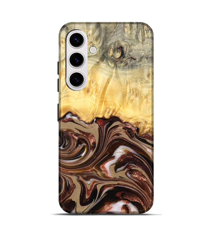 Galaxy S25 Wood Live Edge Phone Case - Kaliyah (Red, 822956)