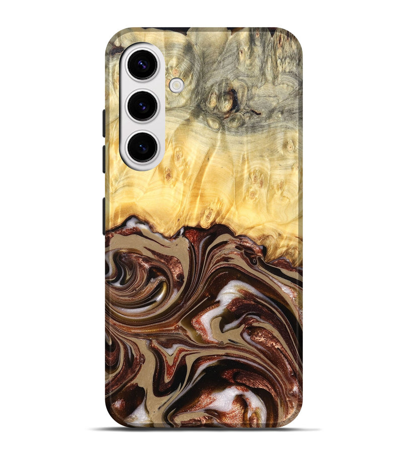 Galaxy S25 Plus Wood Live Edge Phone Case - Kaliyah (Red, 822956)