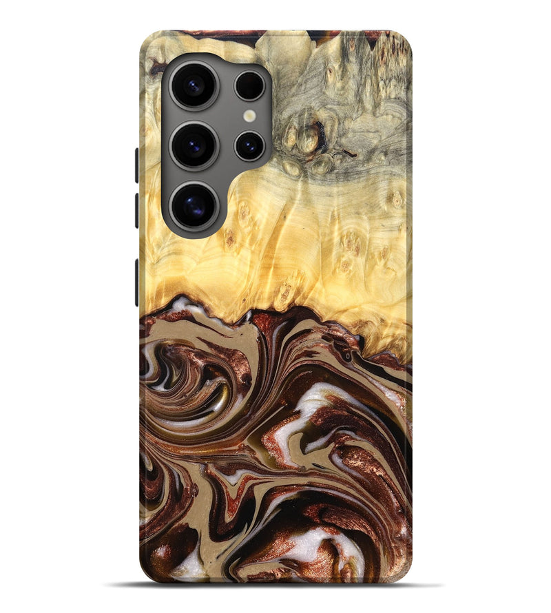 Galaxy S25 Ultra Wood Live Edge Phone Case - Kaliyah (Red, 822956)