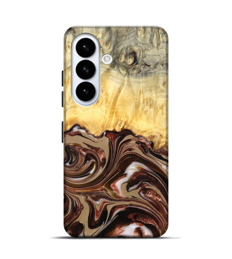 Galaxy S26 Wood Live Edge Phone Case - Kaliyah (Red, 822956)