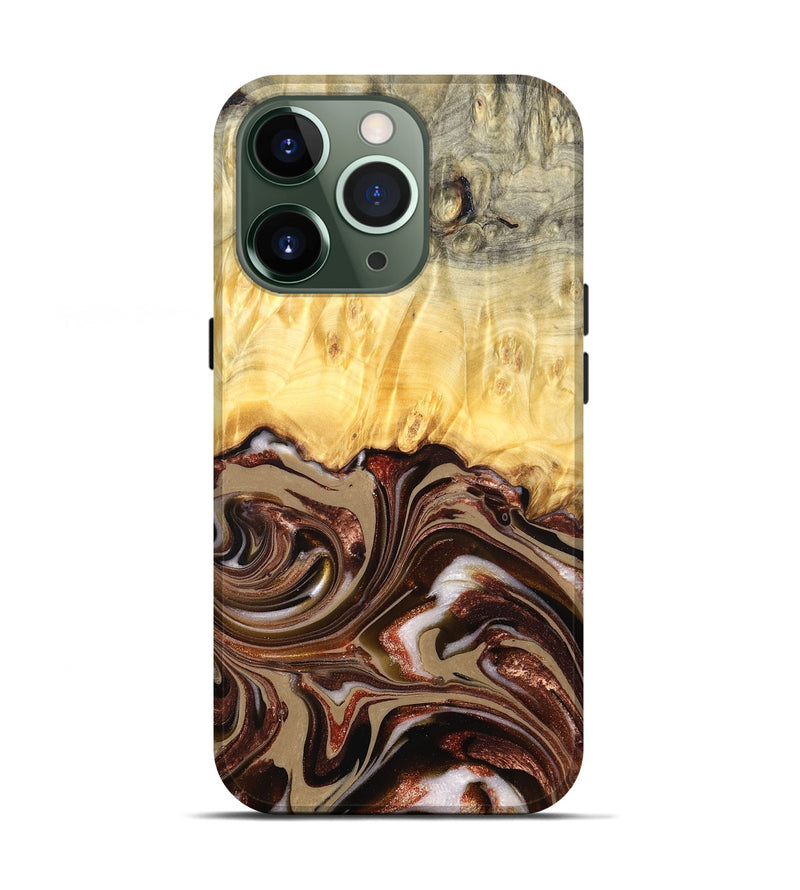 iPhone 13 Pro Wood Live Edge Phone Case - Kaliyah (Red, 822956)