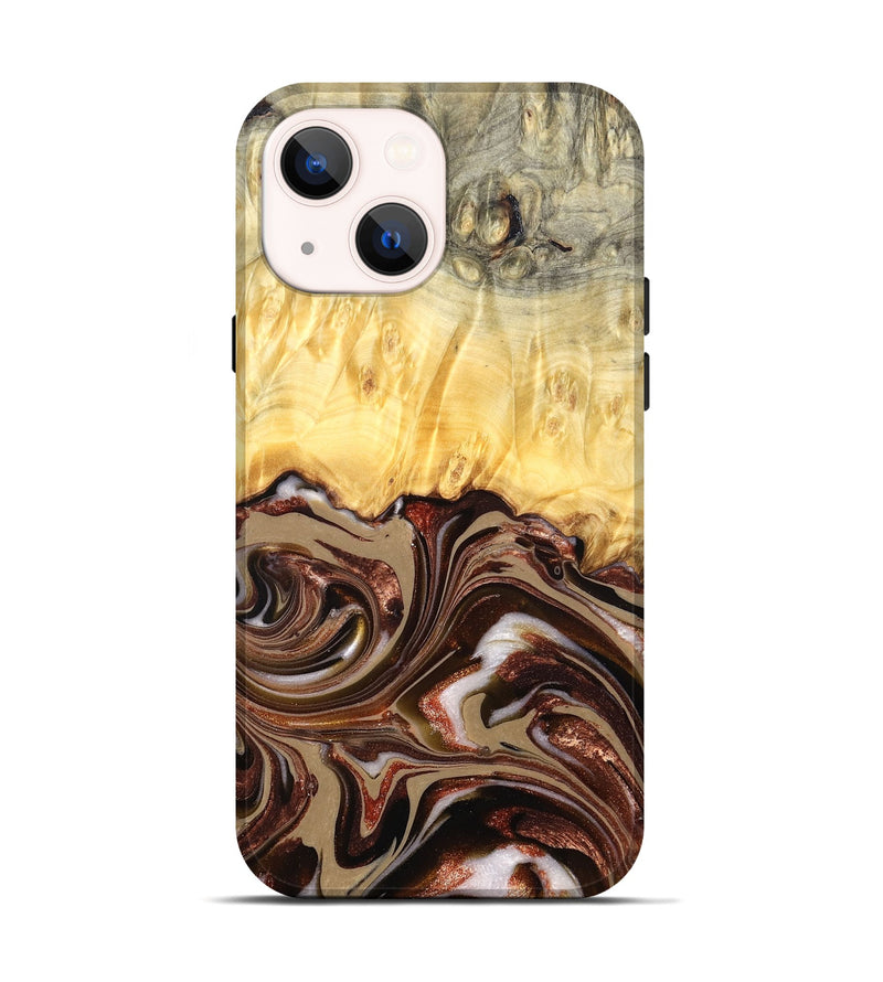 iPhone 14 Wood Live Edge Phone Case - Kaliyah (Red, 822956)