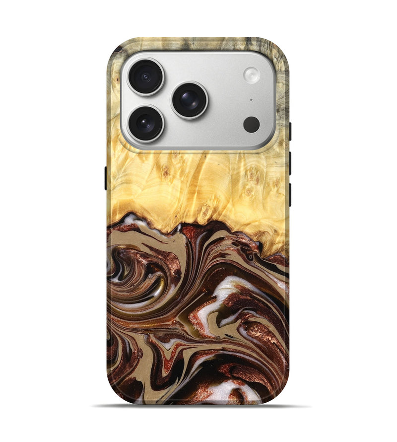 iPhone 17 Pro Wood Live Edge Phone Case - Kaliyah (Red, 822956)