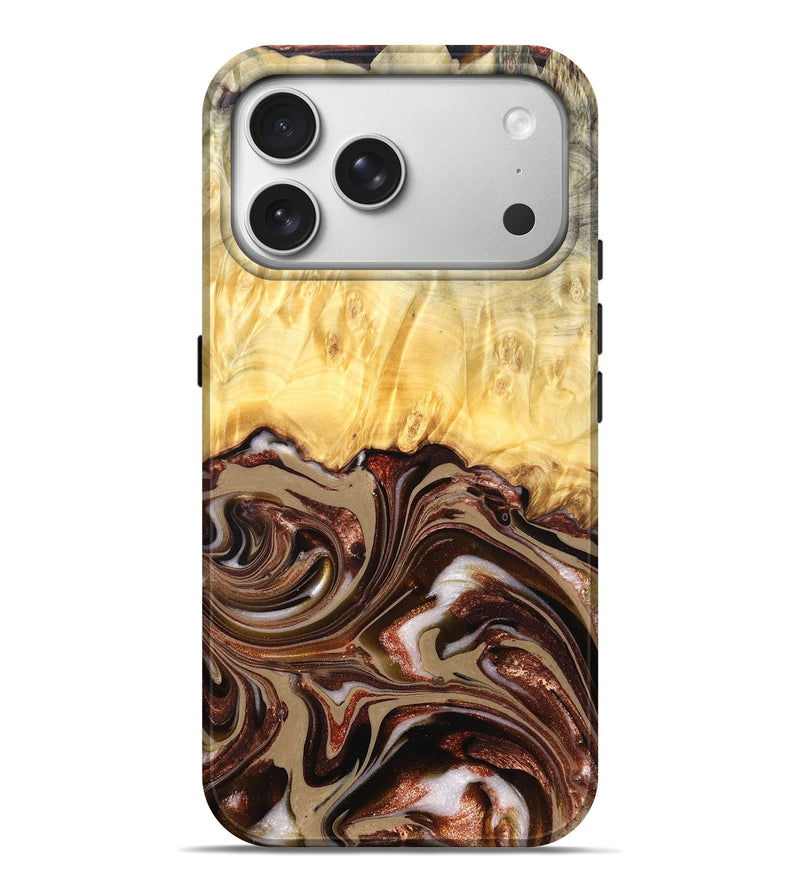 iPhone 17 Pro Max Wood Live Edge Phone Case - Kaliyah (Red, 822956)