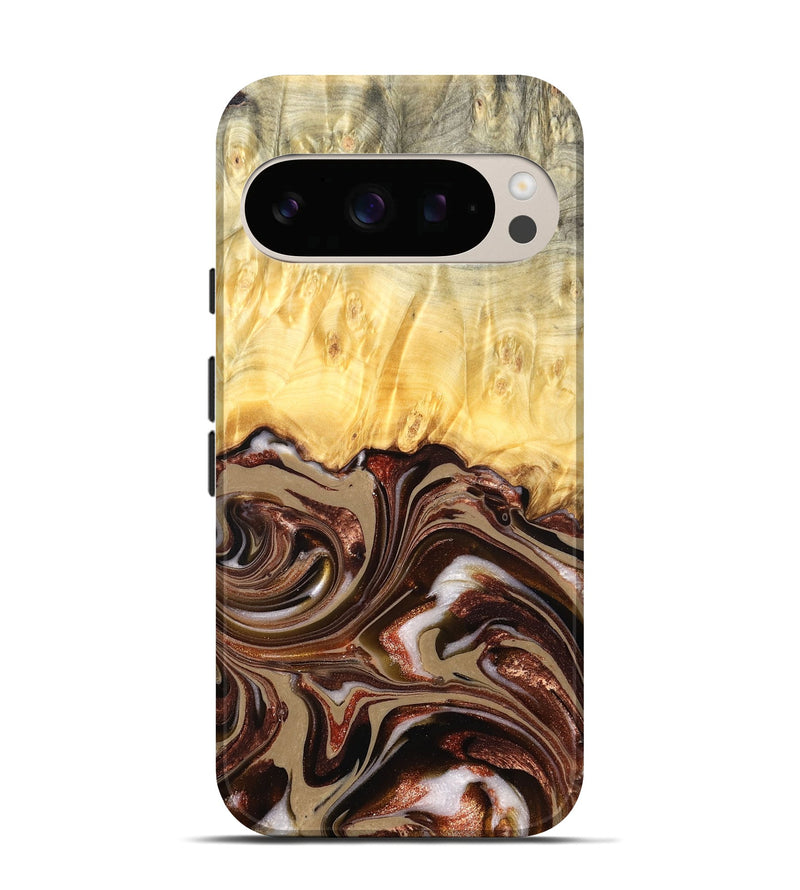 Pixel 10 Pro Wood Live Edge Phone Case - Kaliyah (Red, 822956)