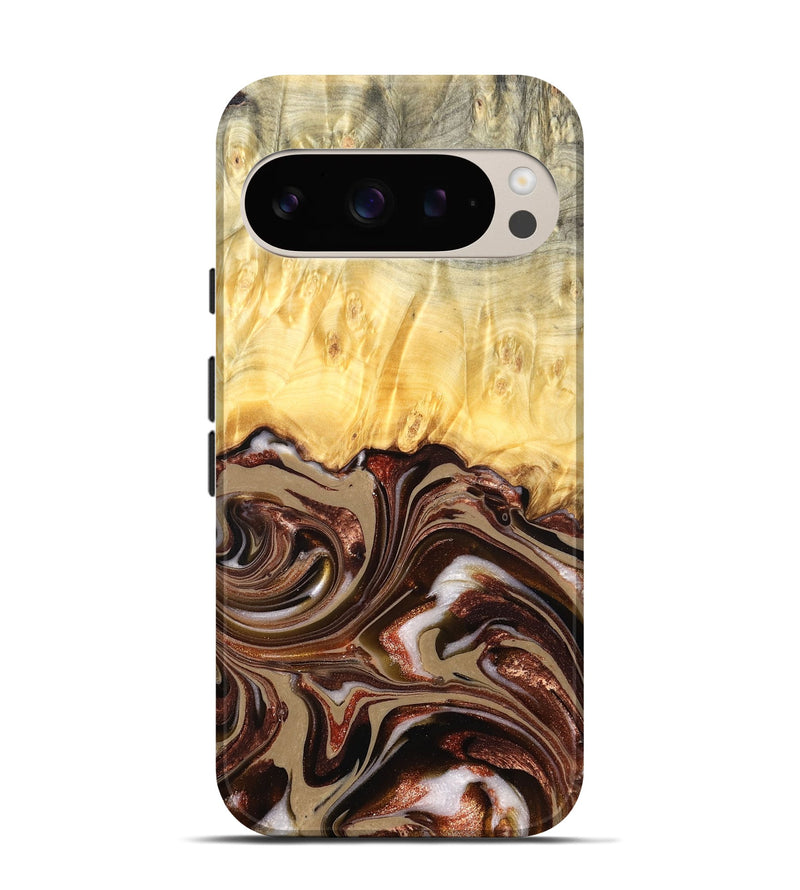 Pixel 9 Wood Live Edge Phone Case - Kaliyah (Red, 822956)