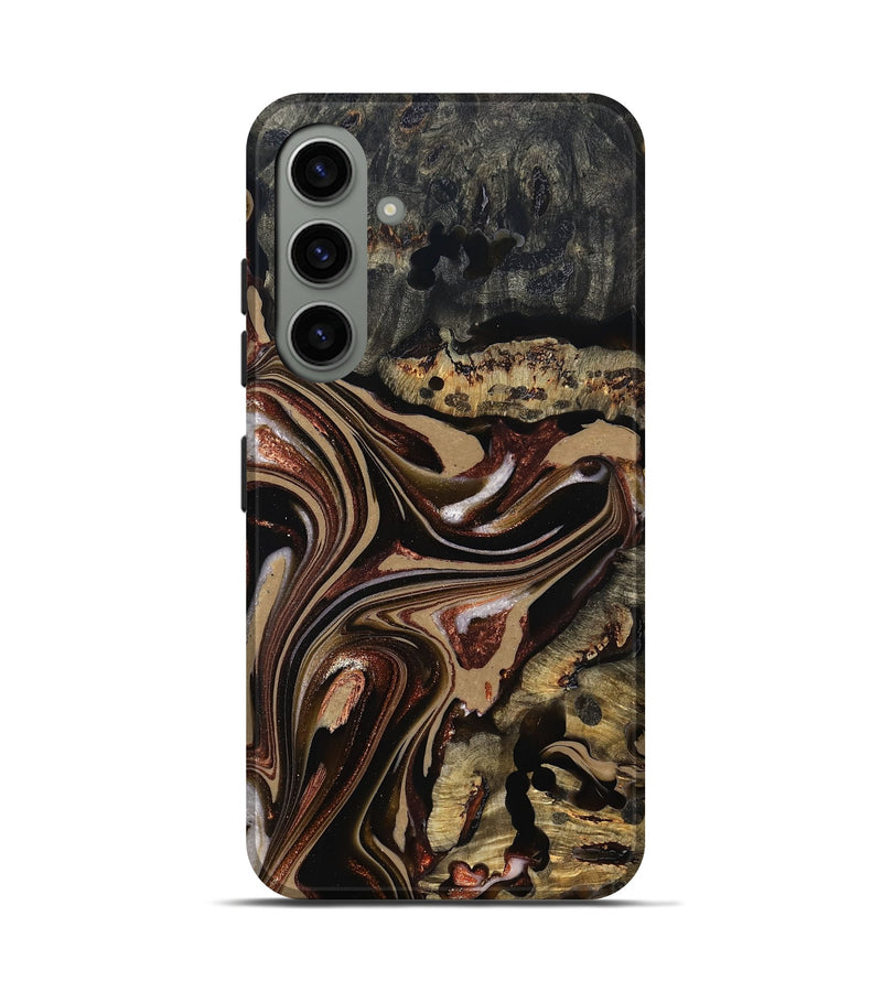 Galaxy S24 Wood Live Edge Phone Case - Lilly (Red, 822957)