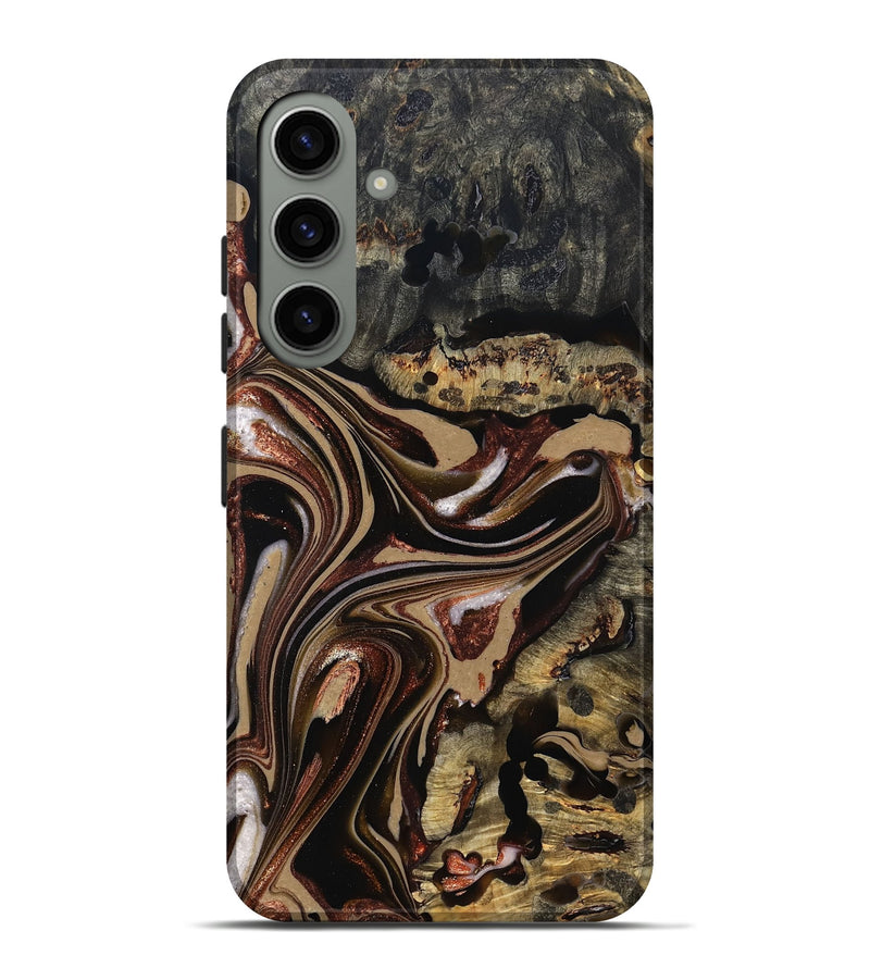 Galaxy S24 Plus Wood Live Edge Phone Case - Lilly (Red, 822957)