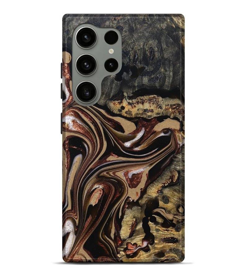 Galaxy S24 Ultra Wood Live Edge Phone Case - Lilly (Red, 822957)