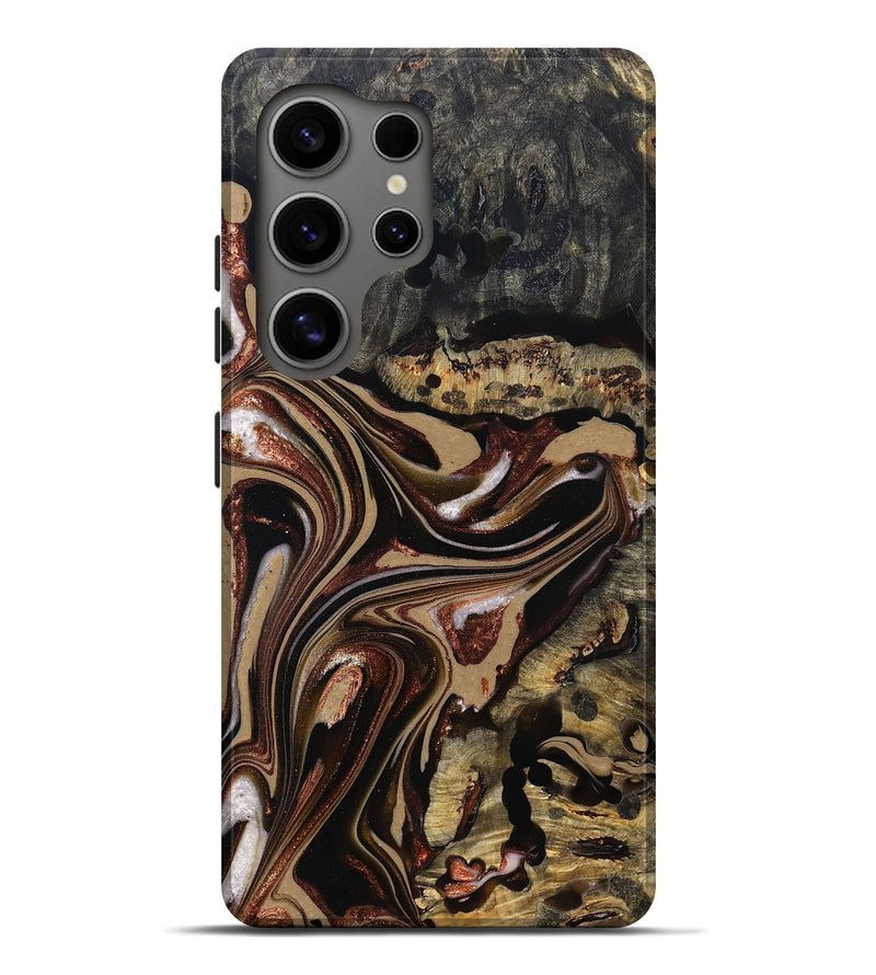 Galaxy S25 Ultra Wood Live Edge Phone Case - Lilly (Red, 822957)