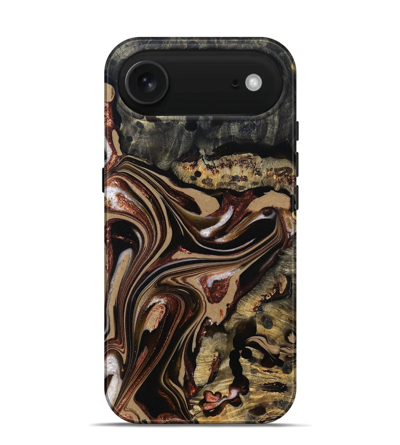 iPhone 17 Air Wood Live Edge Phone Case - Lilly (Red, 822957)