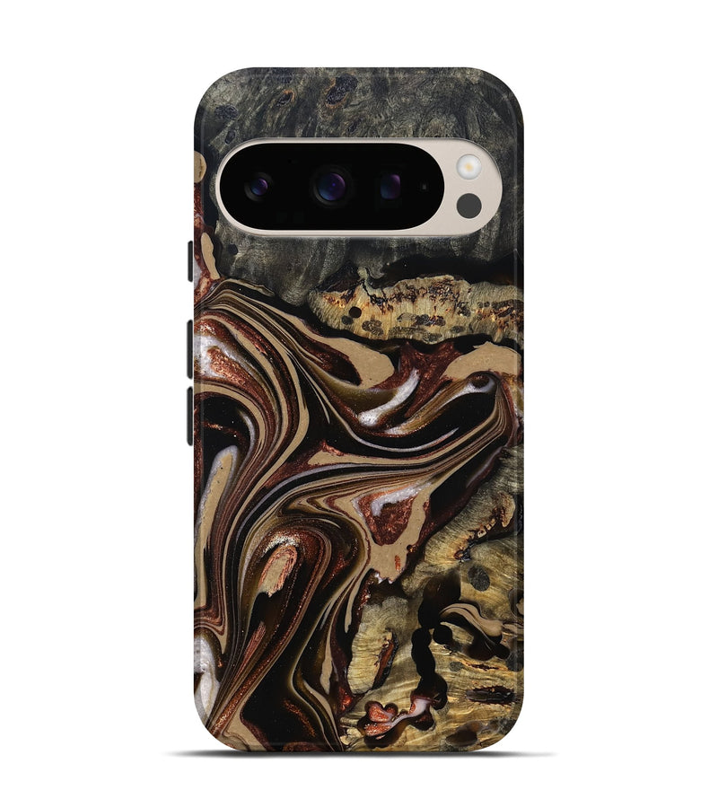 Pixel 10 Wood Live Edge Phone Case - Lilly (Red, 822957)