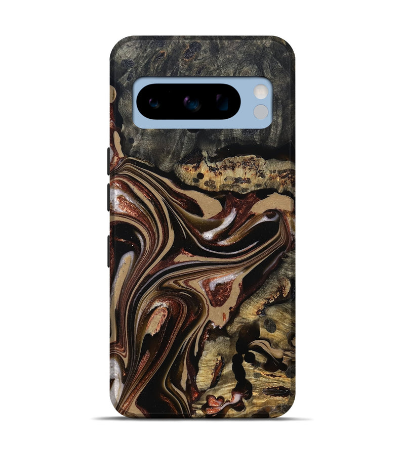 Pixel 8 Pro Wood Live Edge Phone Case - Lilly (Red, 822957)