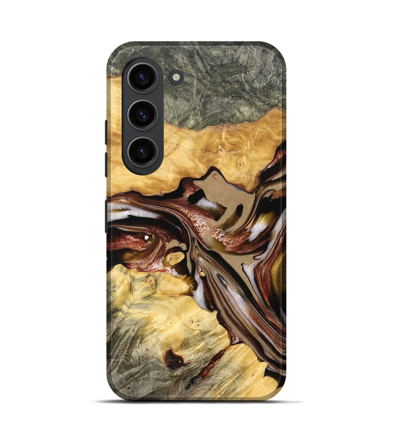Galaxy S23 Wood Live Edge Phone Case - Millie (Red, 822959)