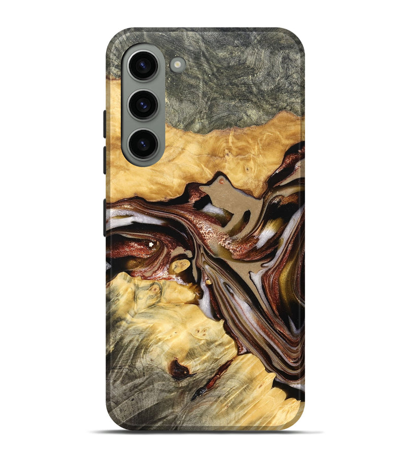 Galaxy S23 Plus Wood Live Edge Phone Case - Millie (Red, 822959)