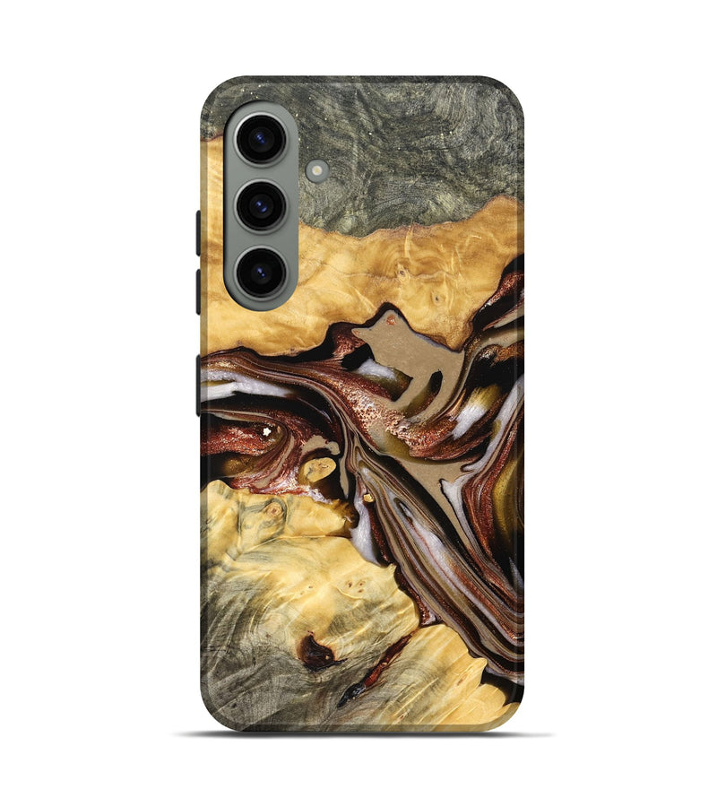 Galaxy S24 Wood Live Edge Phone Case - Millie (Red, 822959)