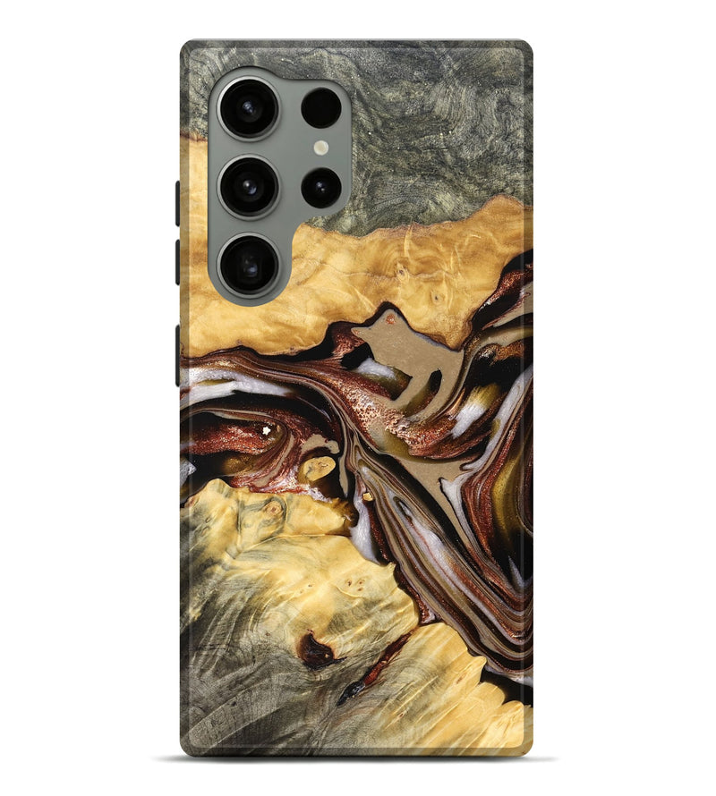 Galaxy S24 Ultra Wood Live Edge Phone Case - Millie (Red, 822959)
