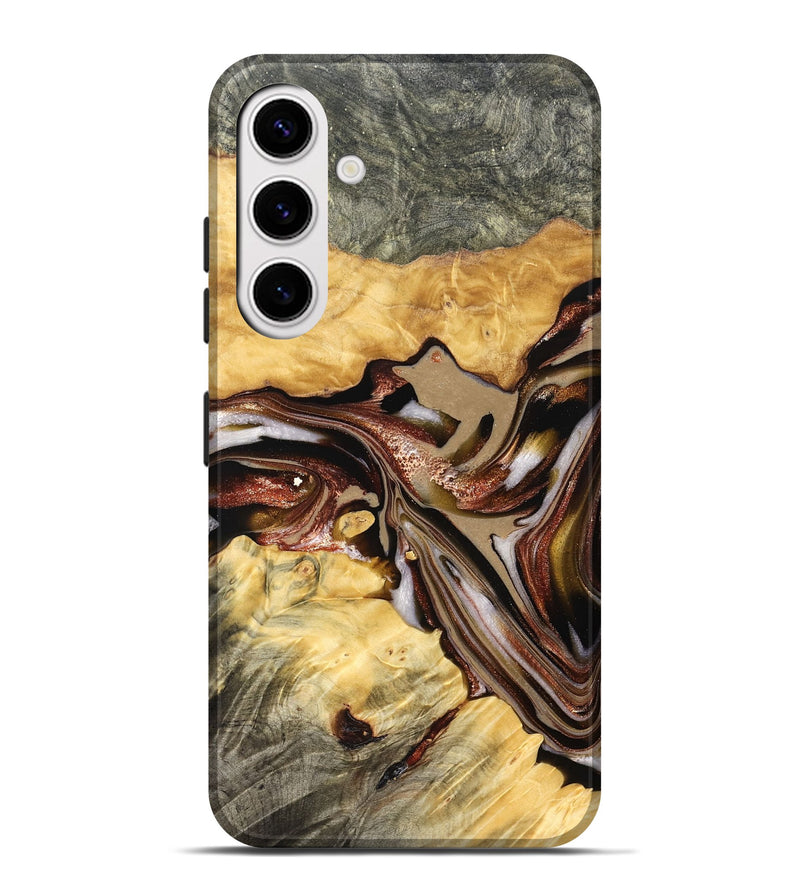 Galaxy S25 Plus Wood Live Edge Phone Case - Millie (Red, 822959)