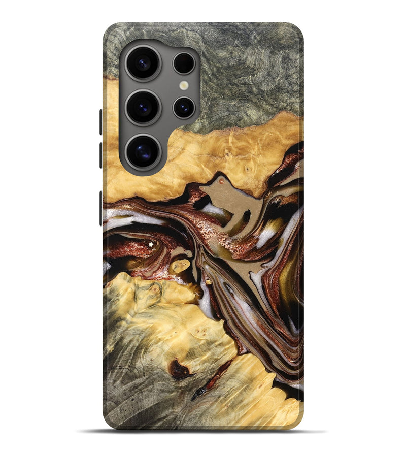 Galaxy S25 Ultra Wood Live Edge Phone Case - Millie (Red, 822959)