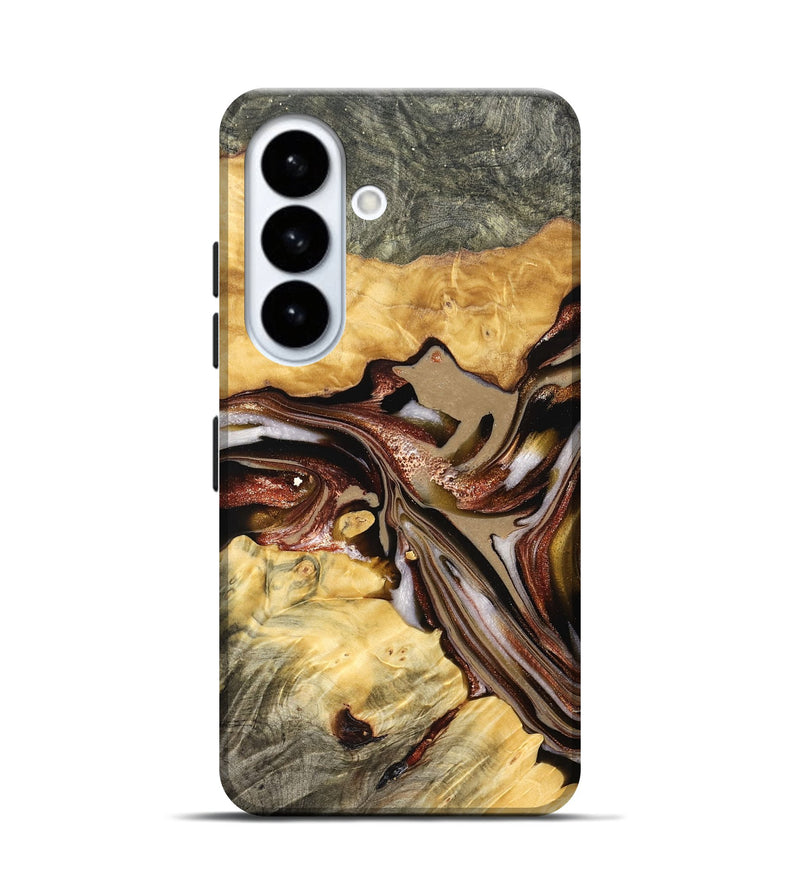 Galaxy S26 Wood Live Edge Phone Case - Millie (Red, 822959)