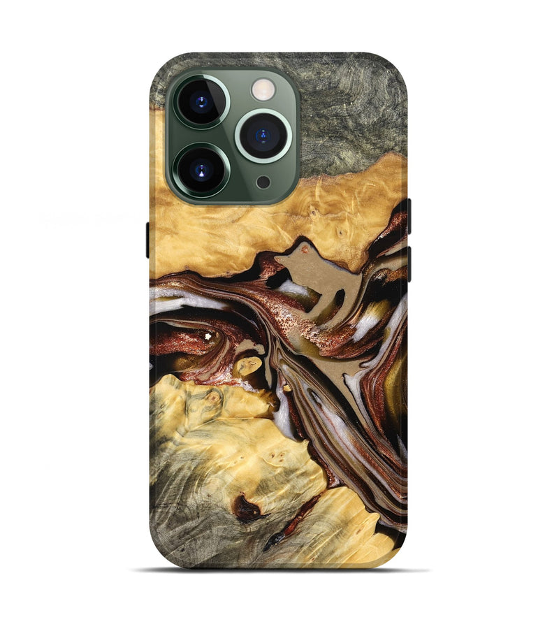 iPhone 13 Pro Wood Live Edge Phone Case - Millie (Red, 822959)