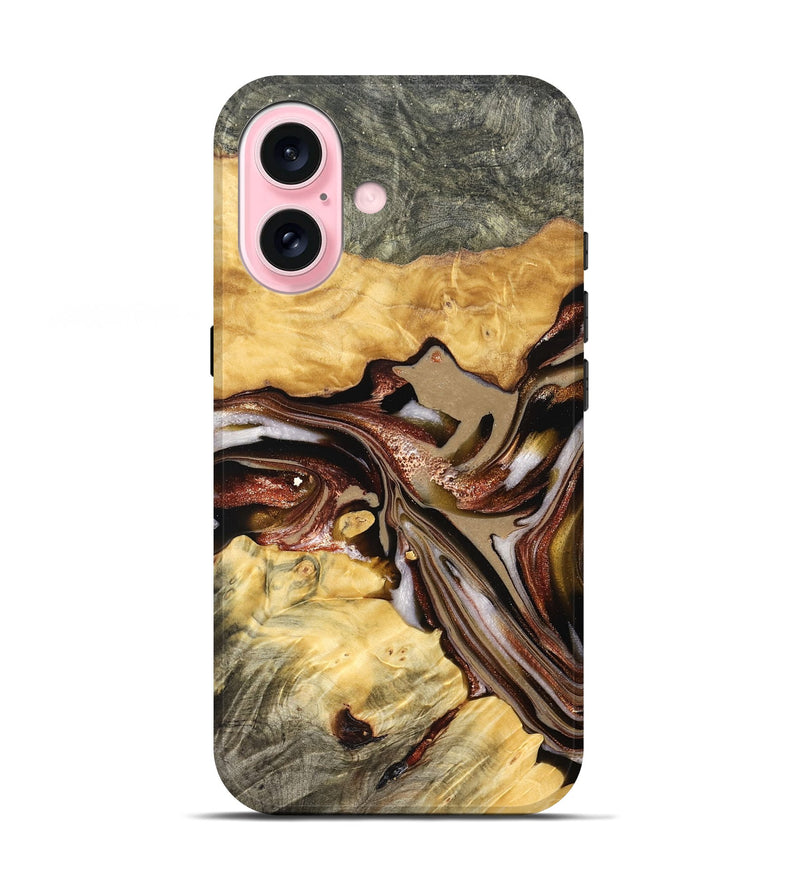 iPhone 17 Wood Live Edge Phone Case - Millie (Red, 822959)