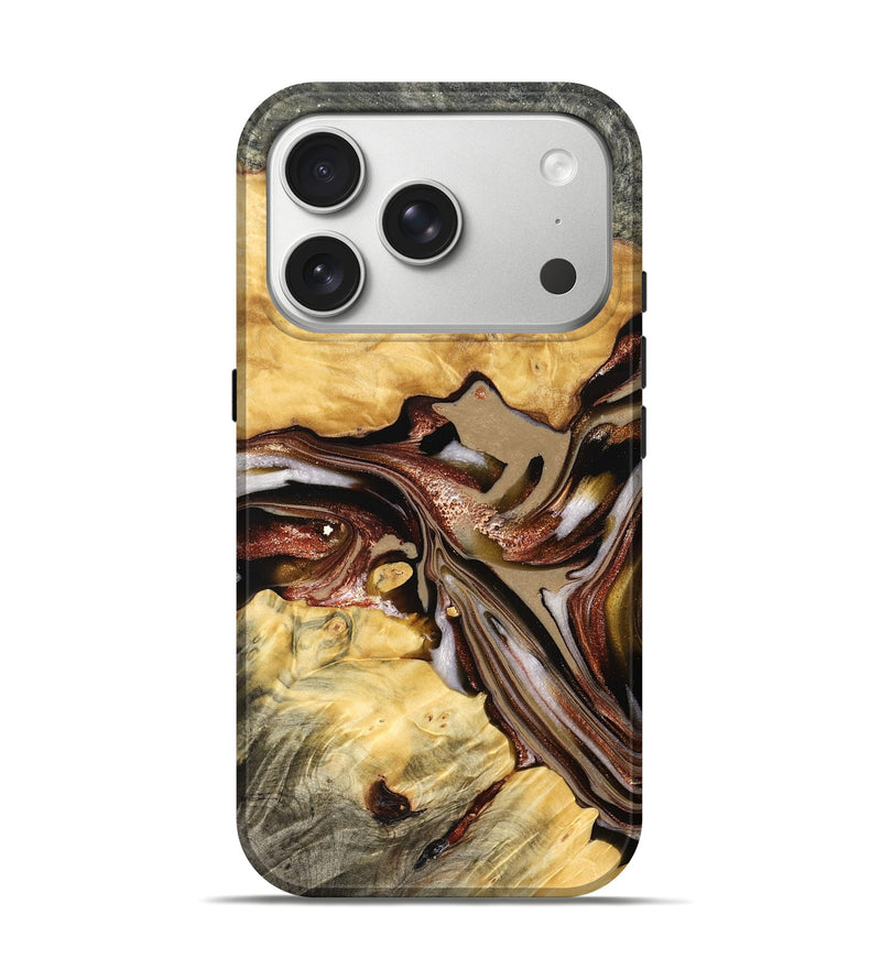 iPhone 17 Pro Wood Live Edge Phone Case - Millie (Red, 822959)