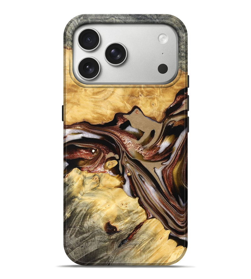 iPhone 17 Pro Max Wood Live Edge Phone Case - Millie (Red, 822959)