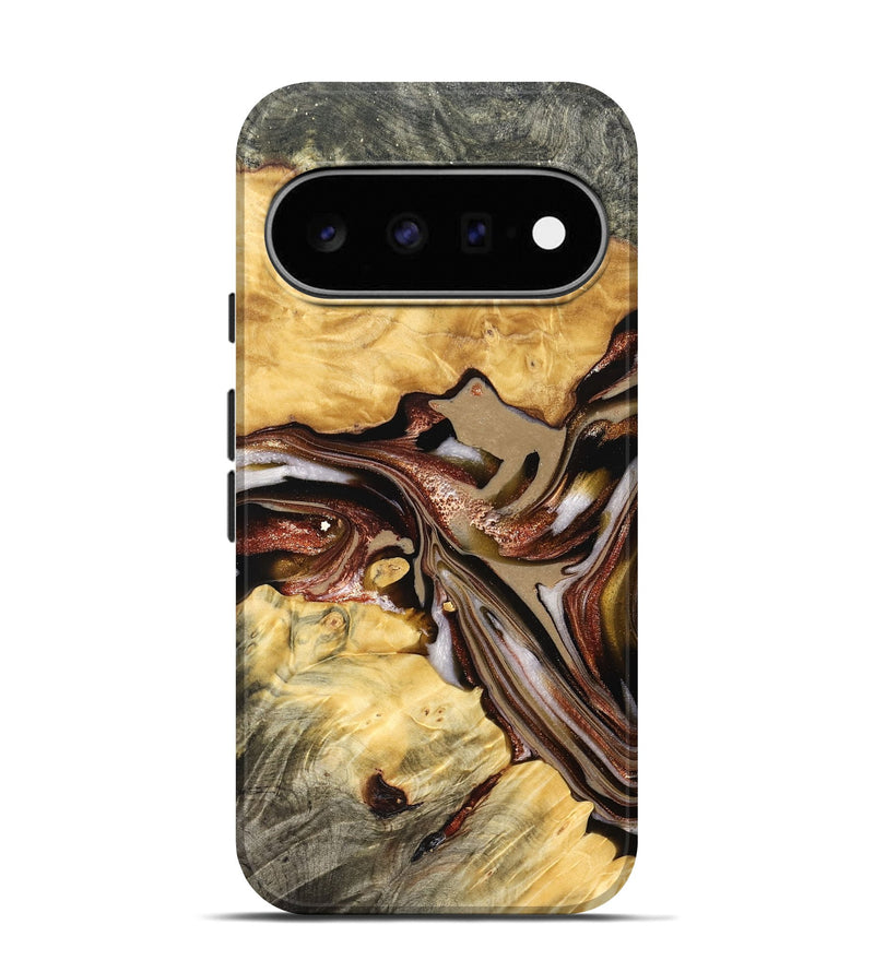 Pixel 11 Pro Wood Live Edge Phone Case - Millie (Red, 822959)