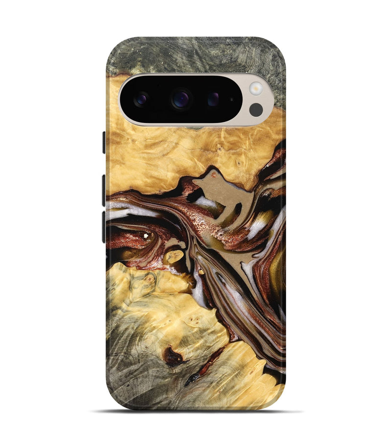 Pixel 9 Wood Live Edge Phone Case - Millie (Red, 822959)