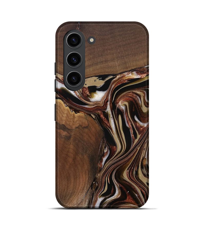 Galaxy S23 Wood Live Edge Phone Case - Kevin (Red, 822960)