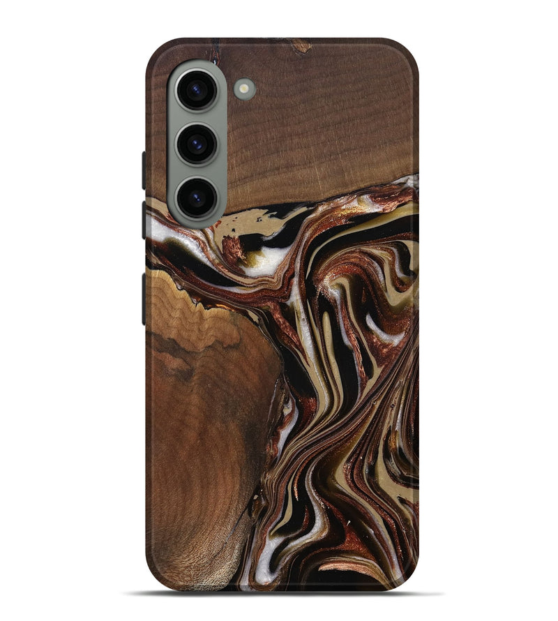 Galaxy S23 Plus Wood Live Edge Phone Case - Kevin (Red, 822960)