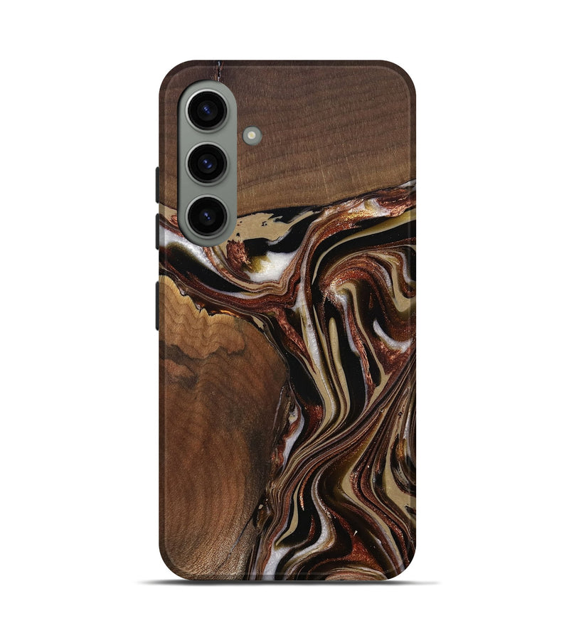 Galaxy S24 Wood Live Edge Phone Case - Kevin (Red, 822960)