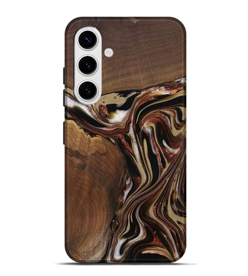 Galaxy S25 Plus Wood Live Edge Phone Case - Kevin (Red, 822960)
