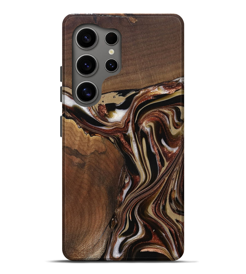 Galaxy S25 Ultra Wood Live Edge Phone Case - Kevin (Red, 822960)