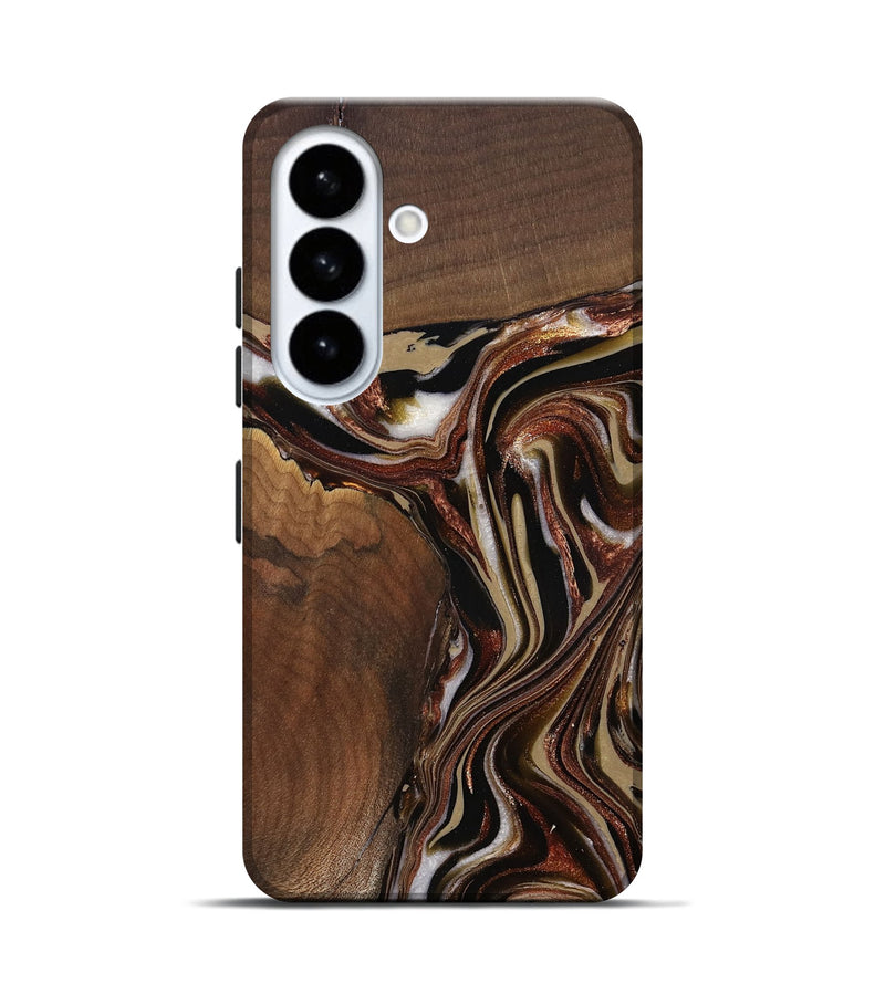Galaxy S26 Wood Live Edge Phone Case - Kevin (Red, 822960)