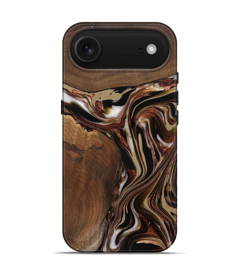 iPhone 17 Air Wood Live Edge Phone Case - Kevin (Red, 822960)