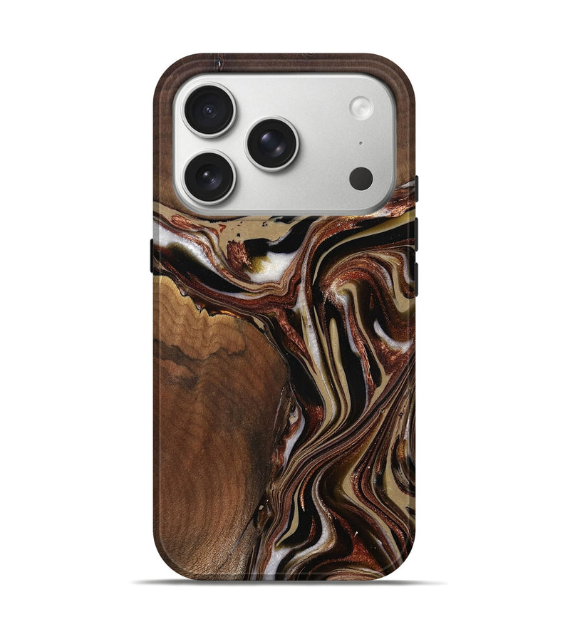 iPhone 17 Pro Wood Live Edge Phone Case - Kevin (Red, 822960)