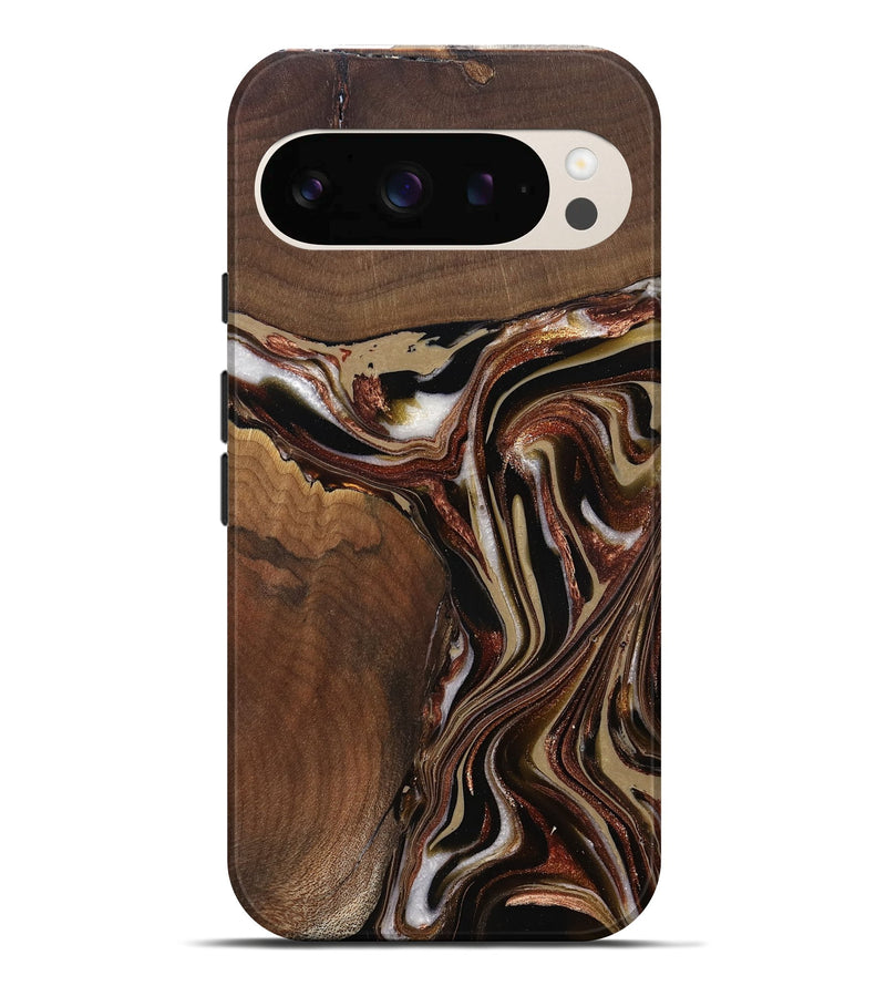 Pixel 10 Pro XL Wood Live Edge Phone Case - Kevin (Red, 822960)