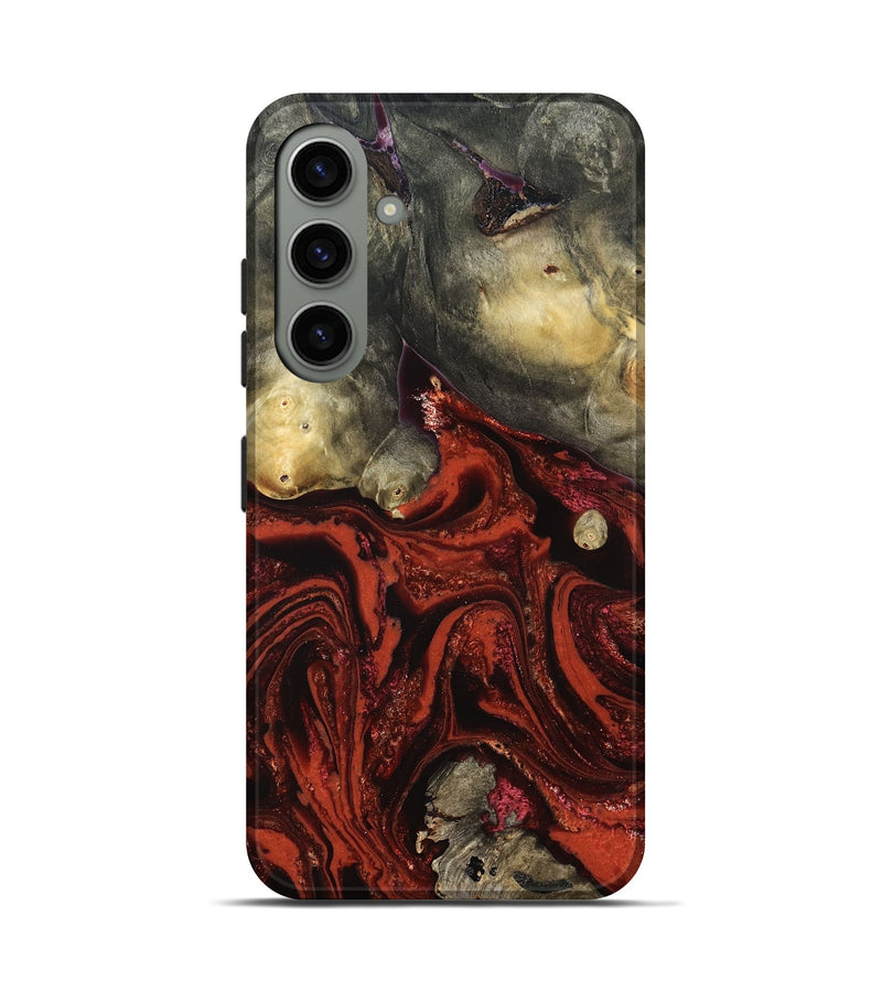 Galaxy S24 Wood Live Edge Phone Case - Rowland (Red, 822961)