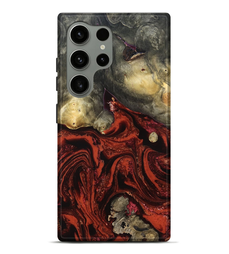 Galaxy S24 Ultra Wood Live Edge Phone Case - Rowland (Red, 822961)