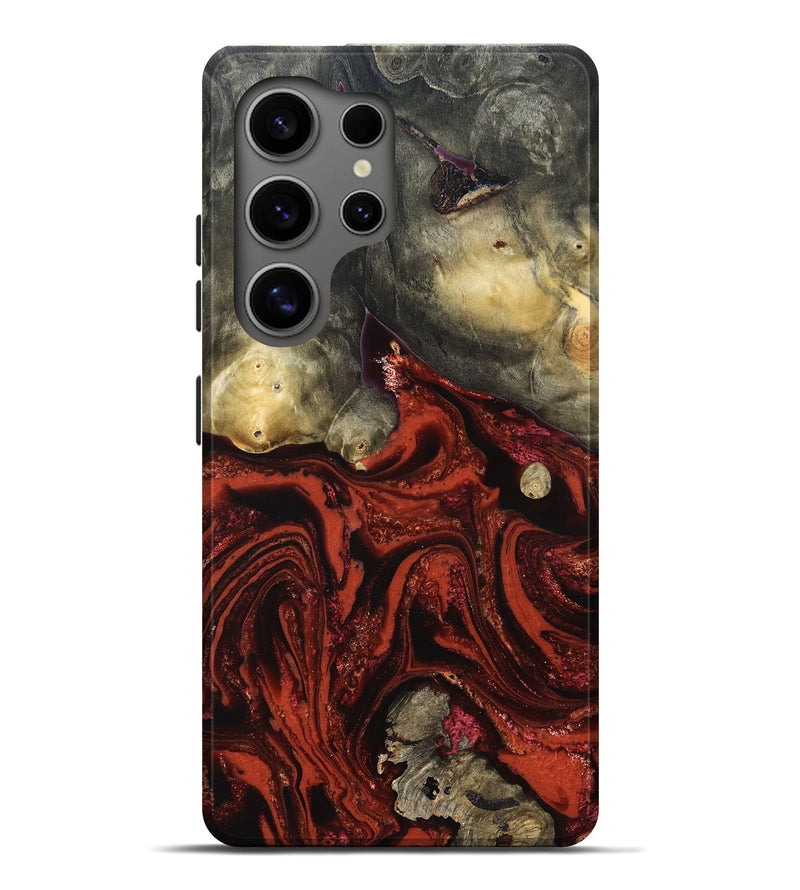 Galaxy S25 Ultra Wood Live Edge Phone Case - Rowland (Red, 822961)