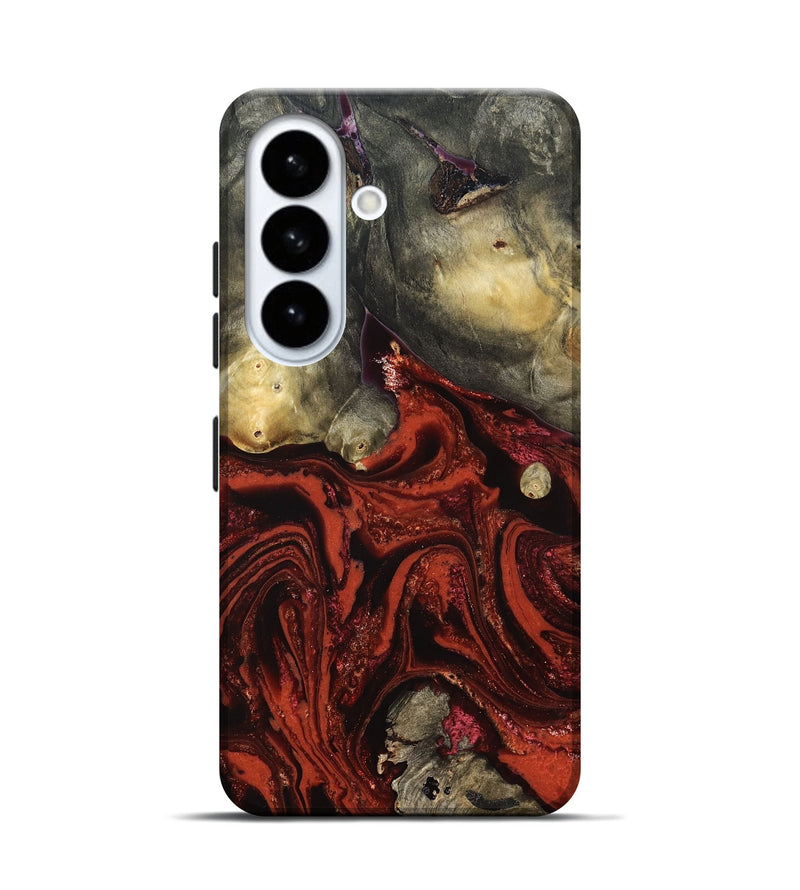 Galaxy S26 Wood Live Edge Phone Case - Rowland (Red, 822961)